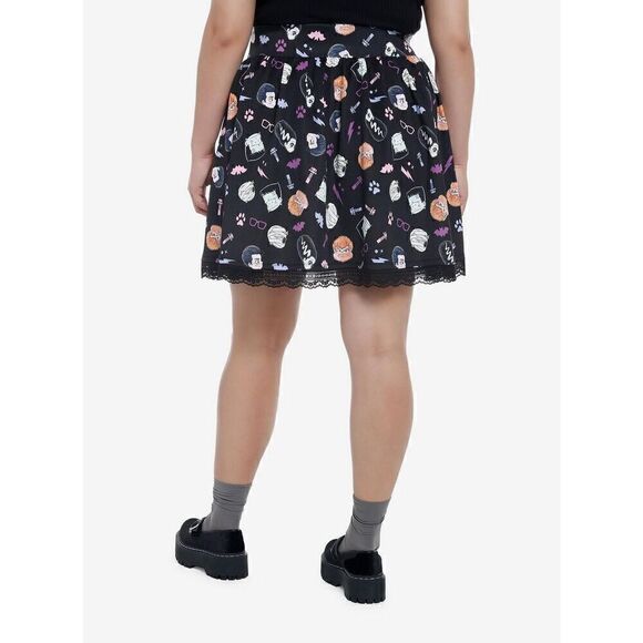 Universal Monsters Chibi Lace-Up Skirt Plus Size 1 - Picture 2 of 5